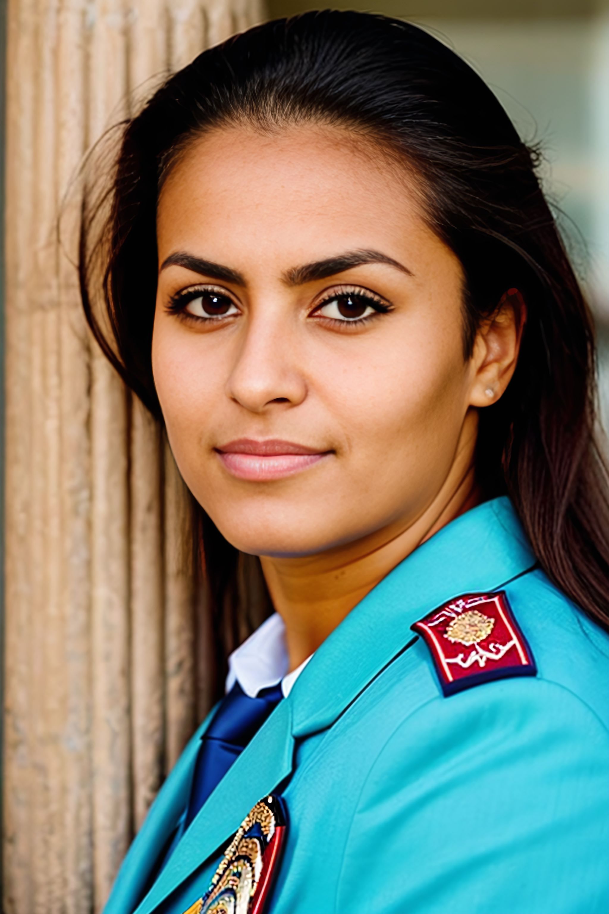 Portrait generated with Stable Diffusion.